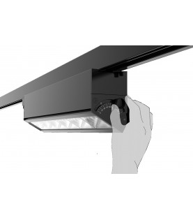 Foco lineal para carril trifásico 40W PRO-1540